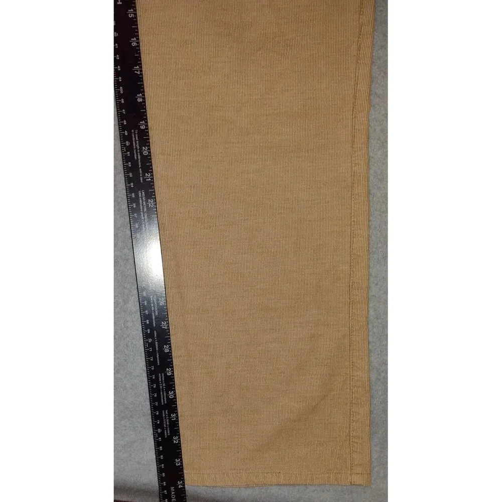 Peter Millar Men's Size 38x34 Tan Corduroy 5 Pocket Straight Leg Pants Stretchy